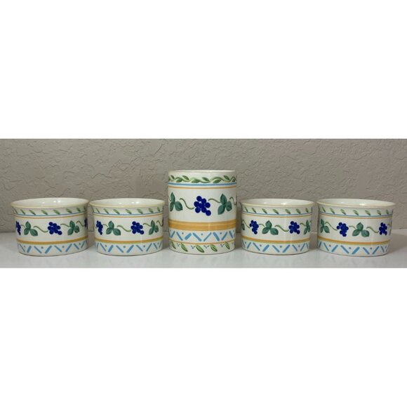 4 Mikasa Wine & Roses Coffee Cups / Mugs + 1 Large Mug CP010 Made In Malaysia - Picture 5 of 7